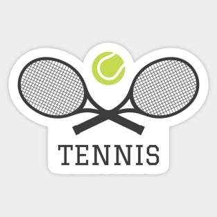 Tennis rackets and ball Sticker